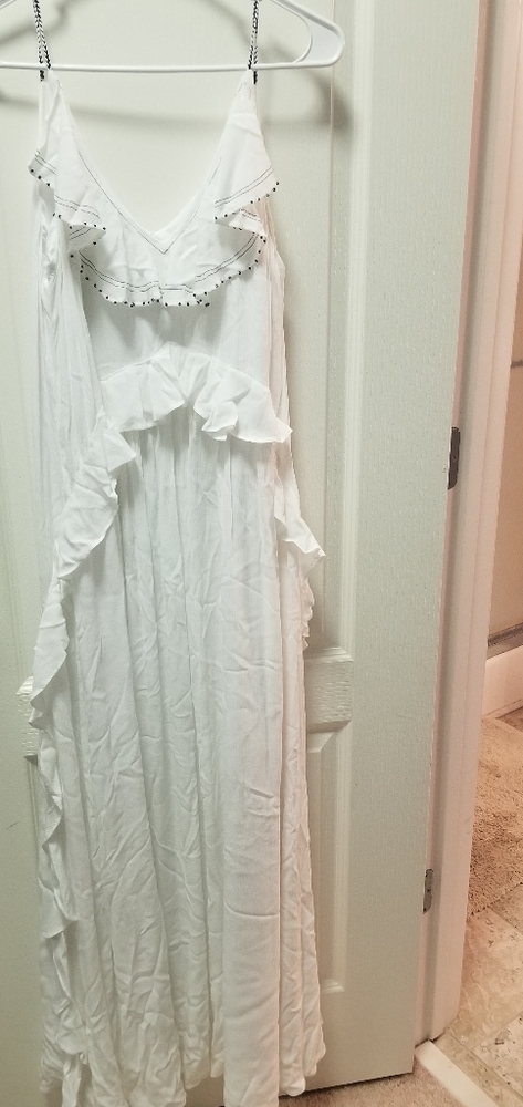Ruffle detail dress